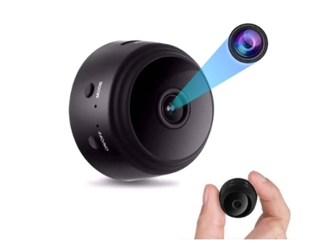 Mini cámara inalámbrica HD 4K Wifi con detección de movimiento negro BISBISOUS