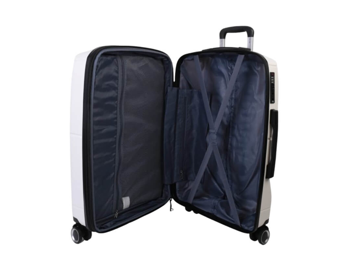 Benzi Malgem / Trolley Médio 65Cm 4 Rodas Exp Bz5711 Branca