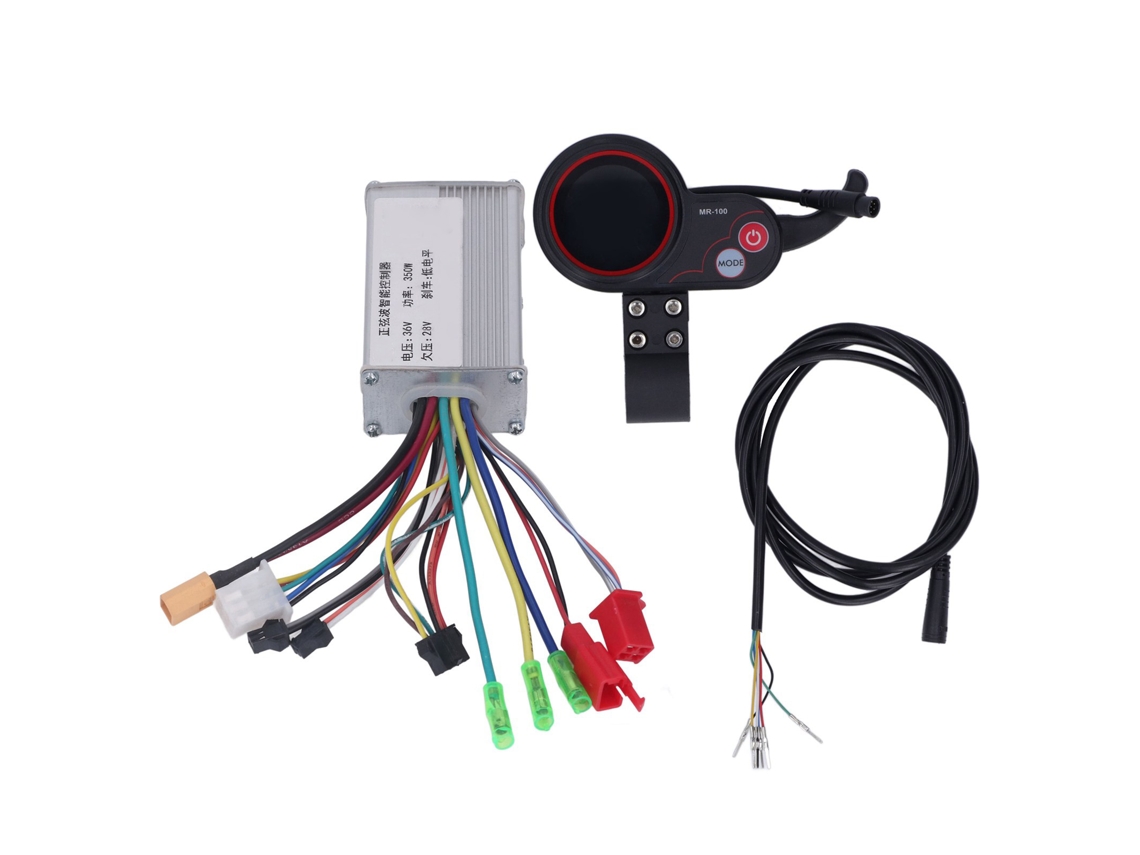 2026-kit Controlador Bicicleta Eléctrica 36v 350w Panel Redondo Cable Extensión Para Patinete Eléctrico