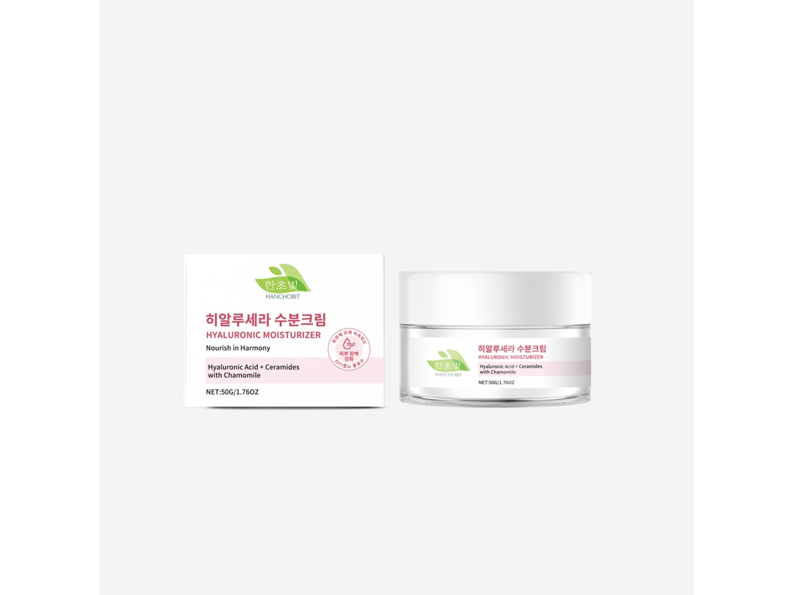 Crema hidratante con ácido hialurónico para la piel