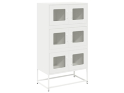 Maison Exclusive - Aparador De Acero Blanco 68x39x123 Cm