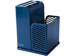 Estante Multifuncional Para Guardar Palillos De Dientes, Moldes En Forma De X Y Utensilios De Cocina, Color Azul.