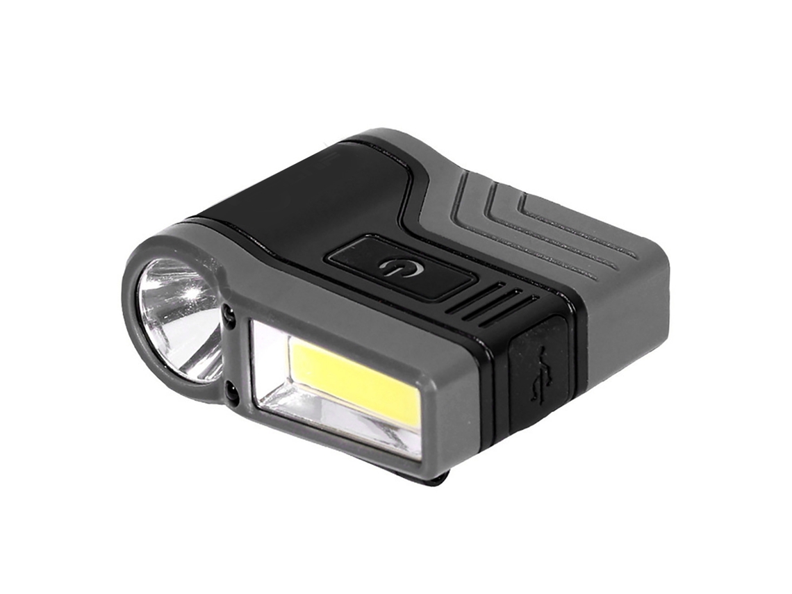 Linterna Frontal Cob Con Clip Para Sombrero, Con Inducción Led, Resistente Al Agua, Para Pesca Al Aire Libre, Color Negro.