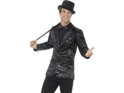 Disfraz de Hombre DISFRAZZES Chaqueta De Lentejuelas Negra (Talla: L)