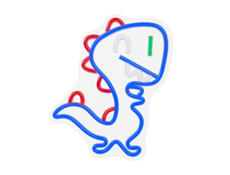 FOREVER Neon Led Jurassic Baby Dino Azul