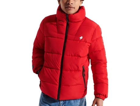 Chaqueta SUPERDRY Sports Non Poliester Hombre (XL - Rojo)