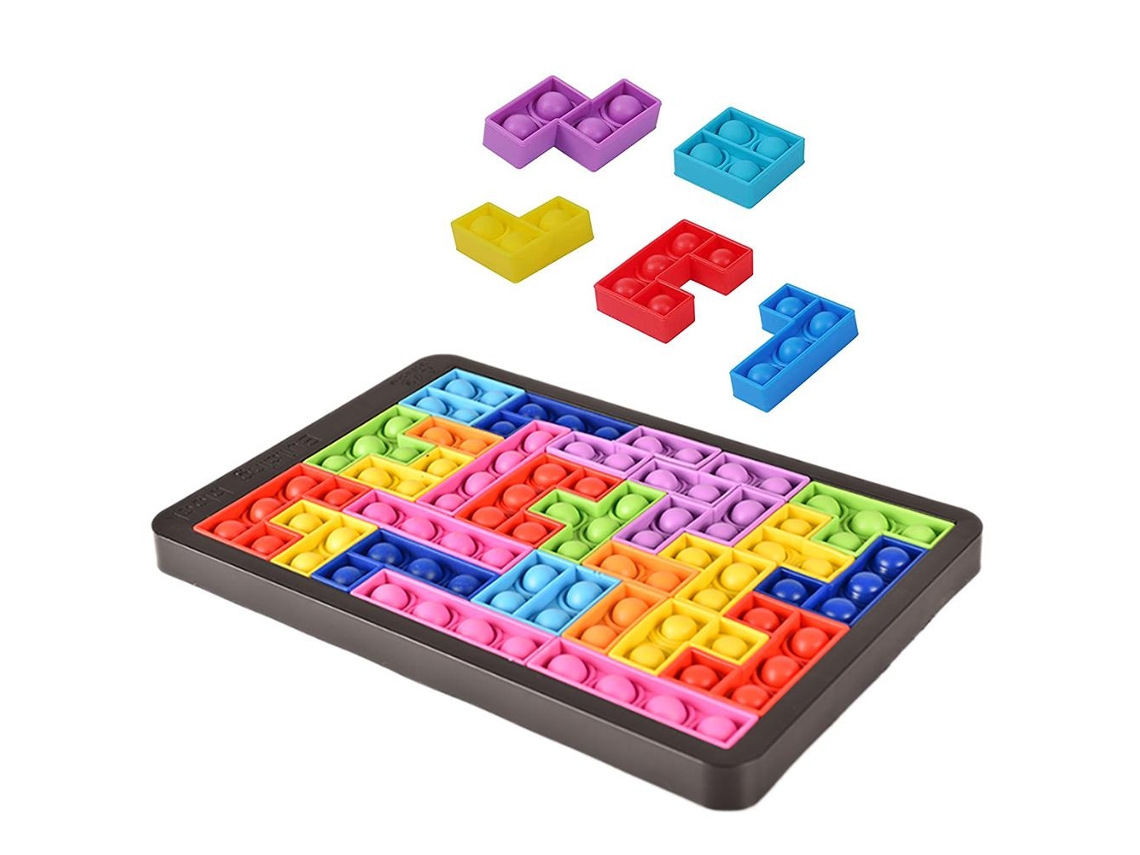 Cubo Sensorial Antiestrés De Silicona Con Burbujas, Juguete Para Niños Y Adultos.