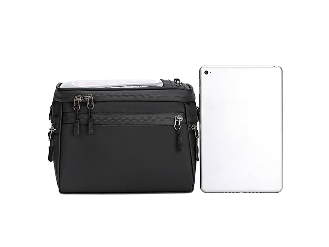 Bolsa Para Manillar De Bicicleta, Bolsa Delantera, Bolsa Para Tubo De Bicicleta, Mochila Cruzada Con Bolsillo Transparente Para Teléfono Móvil.
