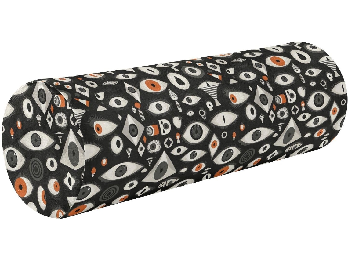 Almohada Frodotgv Cervical Redonda Espuma Viscoelástica: Viscoelástica Viscoelástica. Anchobrsoporte Soporte