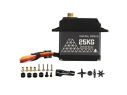 Servo Digital Rc 25kg 4.8-8.4v Com Rolamentos De Bola Dupla À Prova D'água Para Carro Rc 1/10 1/12 Robô