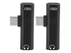 Cable De Audio (2 En 1 Type-c A Audio Auxiliar De 3.5 Mm Y Carga)