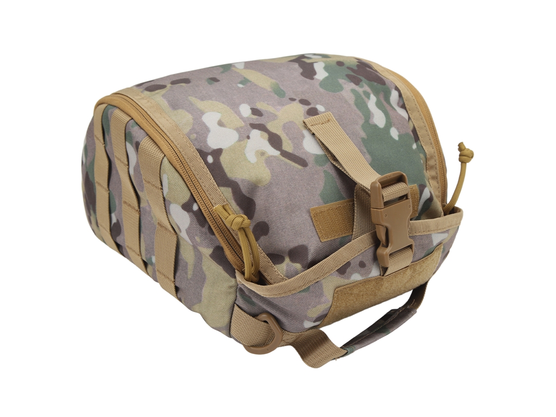 Bolsa De Casco De Entrenamiento Al Aire Libre Clamshell Portátil Con Gran Capacidad Para Almacenamiento Camuflaje