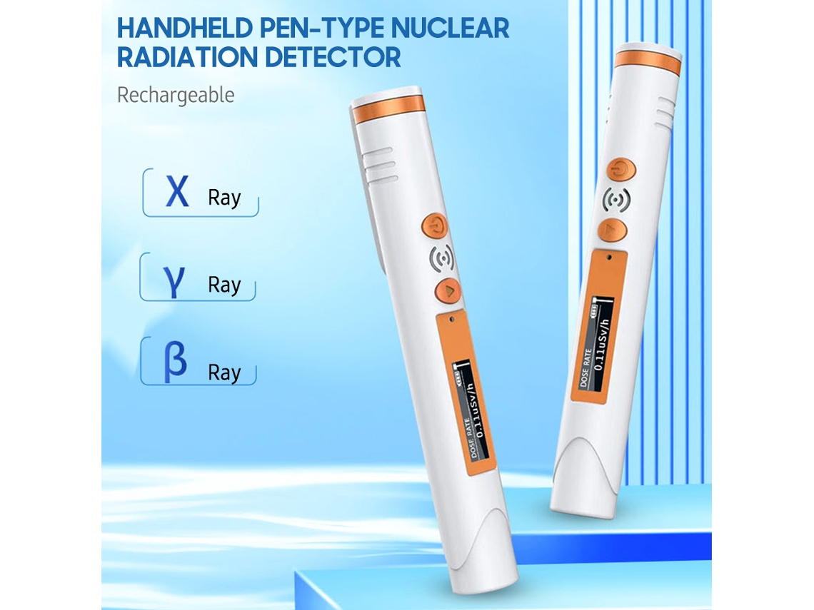 Detector Portátil De Radiación Nuclear Con Alarma, Detecta Rayos Xy Y Β, Mini Bolígrafo Recargable
