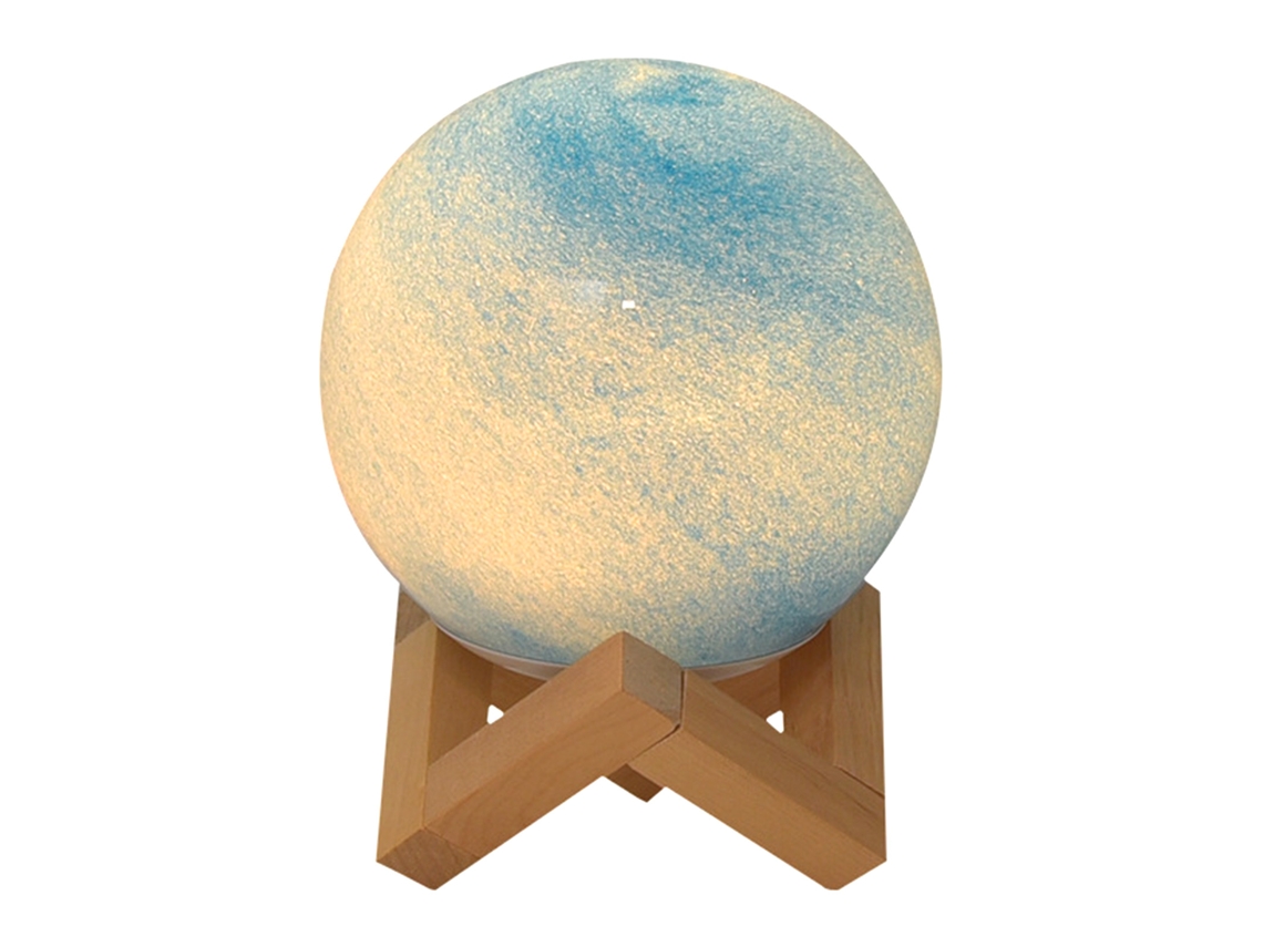 Lámpara De Mesa Planetaria Con Mando A Distancia Ajustable, Luz Nocturna Decorativa De Cristal.