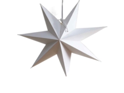 Estrella navideña de papel de 7 puntas