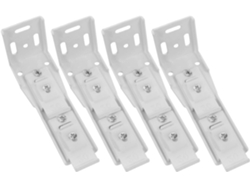 Te, Pp, 4 Piezas Soportes De Montaje De Techo Ajustables Para Riel De Cortina Soportes Deslizantes Para
