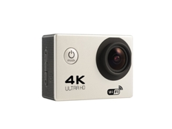 Cámara de acción Digitallab Mini, inalámbrica, Wi-Fi, inteligente, HD 4K, resistente al agua (gris plateado)