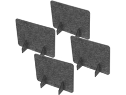 4 Paneles De Fieltro Para Oficina, Separadores De Oficina Desmontables Para Privacidad Y Aislamiento Acústico.