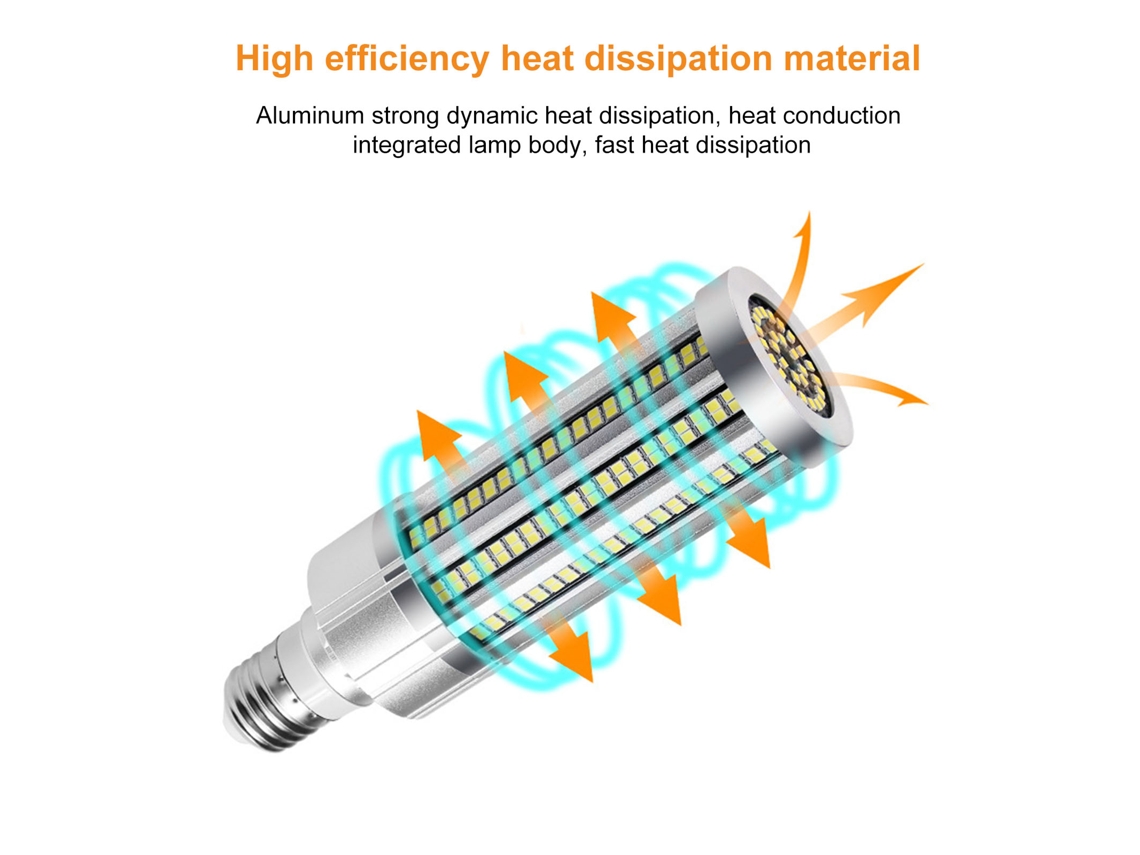 Bj-bombilla Led Maíz Com Base E27 110v~277v Para Interior E Exterior