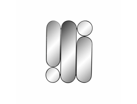 Espejo de pared DKD Home Decor Negro Metal (91 x 2 x 120 cm)