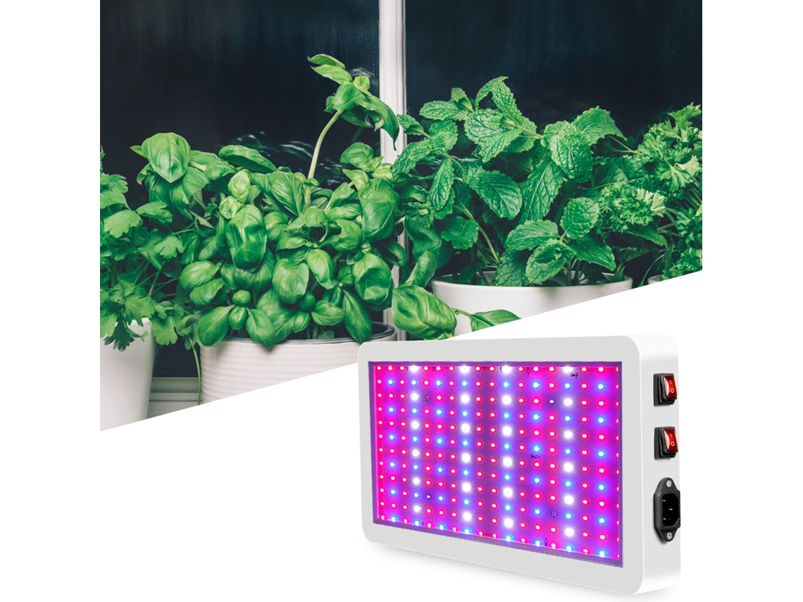Lámpara Led De Espectro Completo Con Panel De 216 Led Para Plantas De Interior E Invernaderos Hidropónicos.