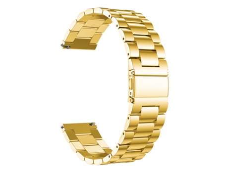 Correa de acero inoxidable 3 perlas flexibles para Samsung Galaxy Watch4 Classic 46mm/Classic 42mm/44mm/40mm - dorado