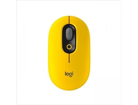 Ratón LOGITECH Pop Mouse (Bluetooth - Amarillo)