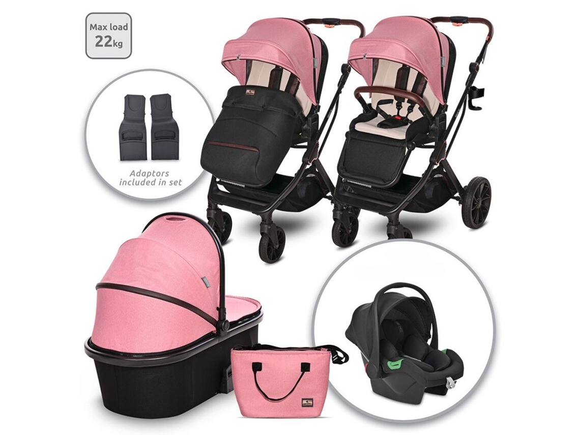 Carrito de bebé Trio GLORY hasta 22 Kg de LORELLI Pink