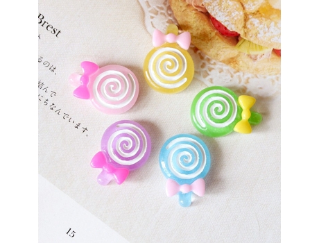 Mini helado de caramelo lindo juguete de dibujos animados para slime arcilla encanto caja del teléfono muñeca juguete decoración de bricolaje - aCa...