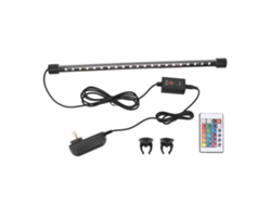 Luz Led Para Acuario Submersible De 38cm Con Modos Múltiples Y Control Remoto, Bombilla Led De Alta Brillo, Plug Ee.uu.