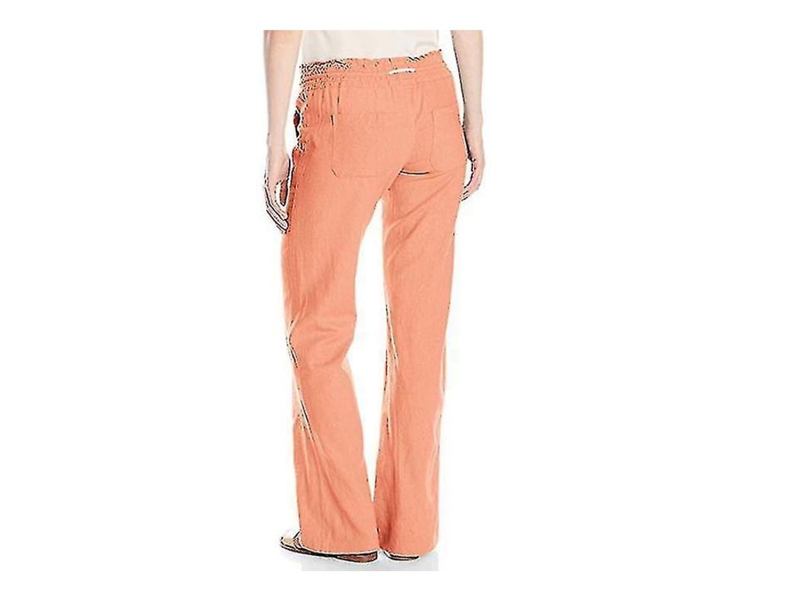 2026-pantalones De Algodón Y Lino Para Mujer Srbtv Con Cierre De Cordón Y Bolsillos Laterales Para Playa Y Deporte