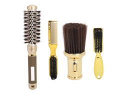 Kit de cabeleireiro profissional 2026 com escova de limpeza, design ergonômico para reduzir a fadiga, ideal para iniciantes.