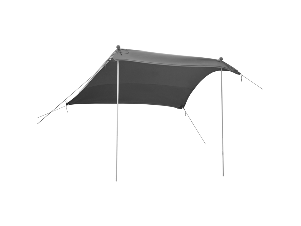 Toldo de playa Bernheze Lycra 4 bolsas rellenables 270x270x210cm - Gris [pro.tec]