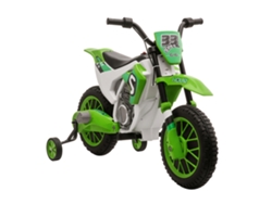 Moto Eléctrica 12v 2 Ruedas Equilibrio Arranque Suave Verde 106x51x68cm