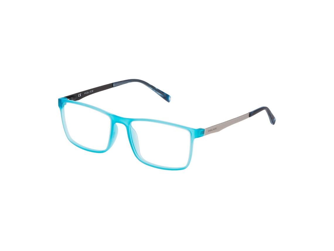 Montura De Gafas Hombre Police Vpl258m543grg (azul - Plástico - 140 Mm - Ø 54 Mm)