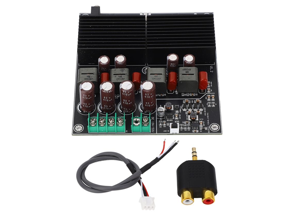 Placa Amplificadora De Potencia De 2 Canales Y 600 W + 600 W Con Chips Tpa3255 - Módulo Amplificador Digital Para Cine En Casa