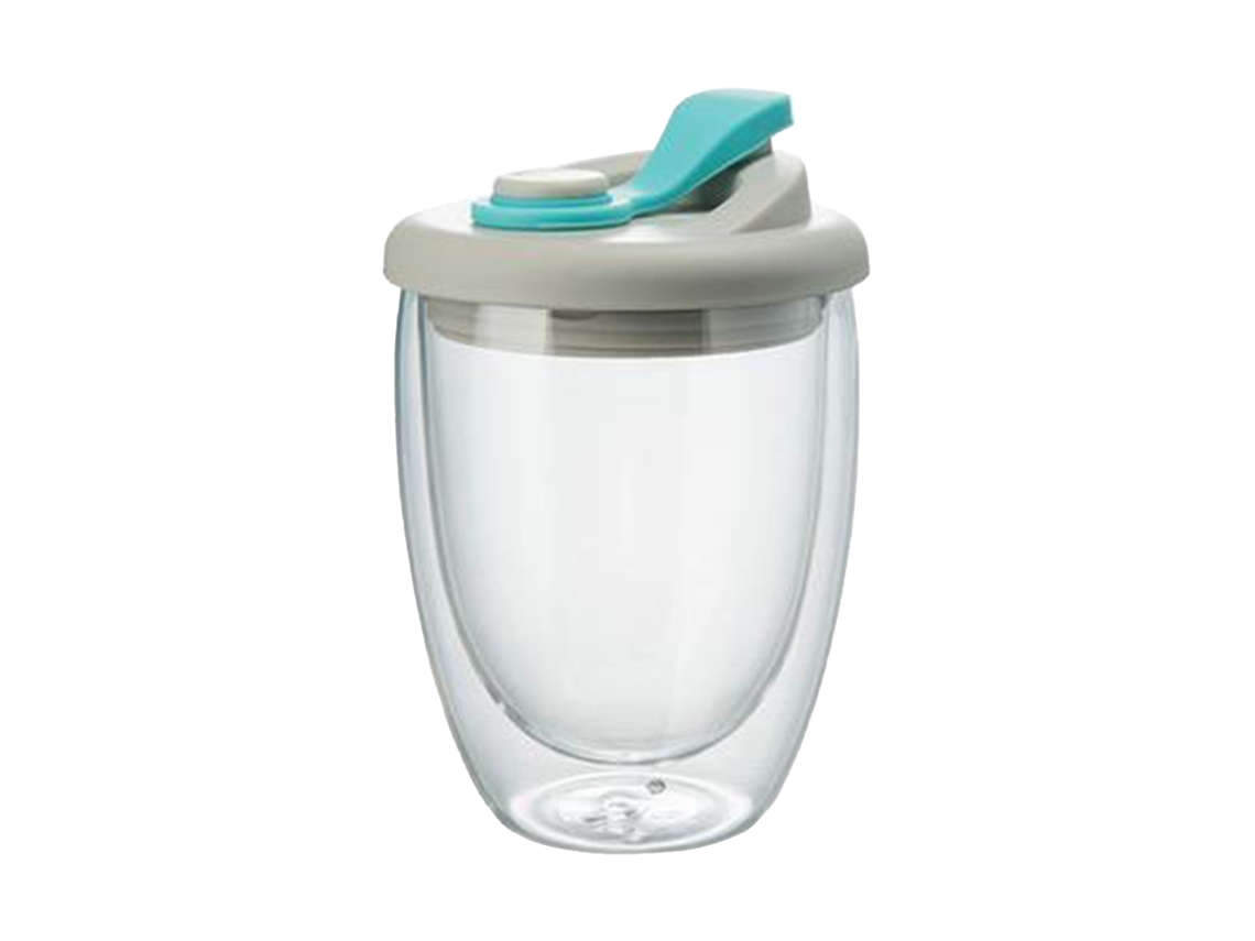 Vaso térmico de doble capa para leche y café