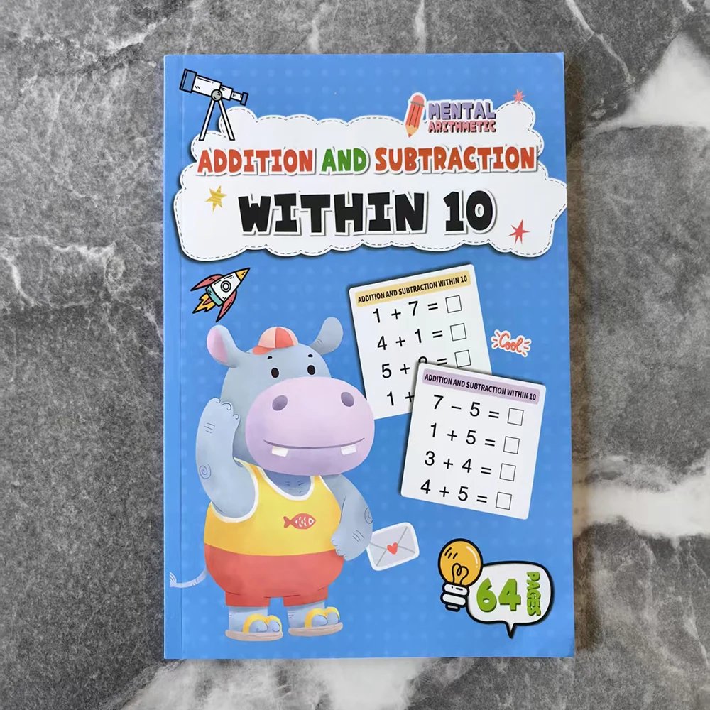 (10 Años O Menos) Cuadernos De Ejercicios De Matemáticas Para Niños, Herramientas Para Mejorar Las Habilidades Matemáticas