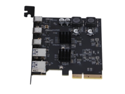 Tarjeta De Expansión Pcie 4x Usb 3.2 Gen 2 De 10 Gbps Con 5 Puertos (2 Tipo A + 3 Tipo C) Para Placa Base