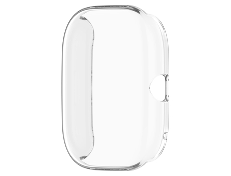 Amazfit GTS4 Mini Funda protectora de reloj con galvanoplastia de TPU de cobertura total (transparente)