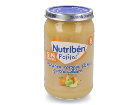 Alimentación Infantil NUTRIBEN Nutriben potito manz nar plat pera williams sin almidon 235 gr