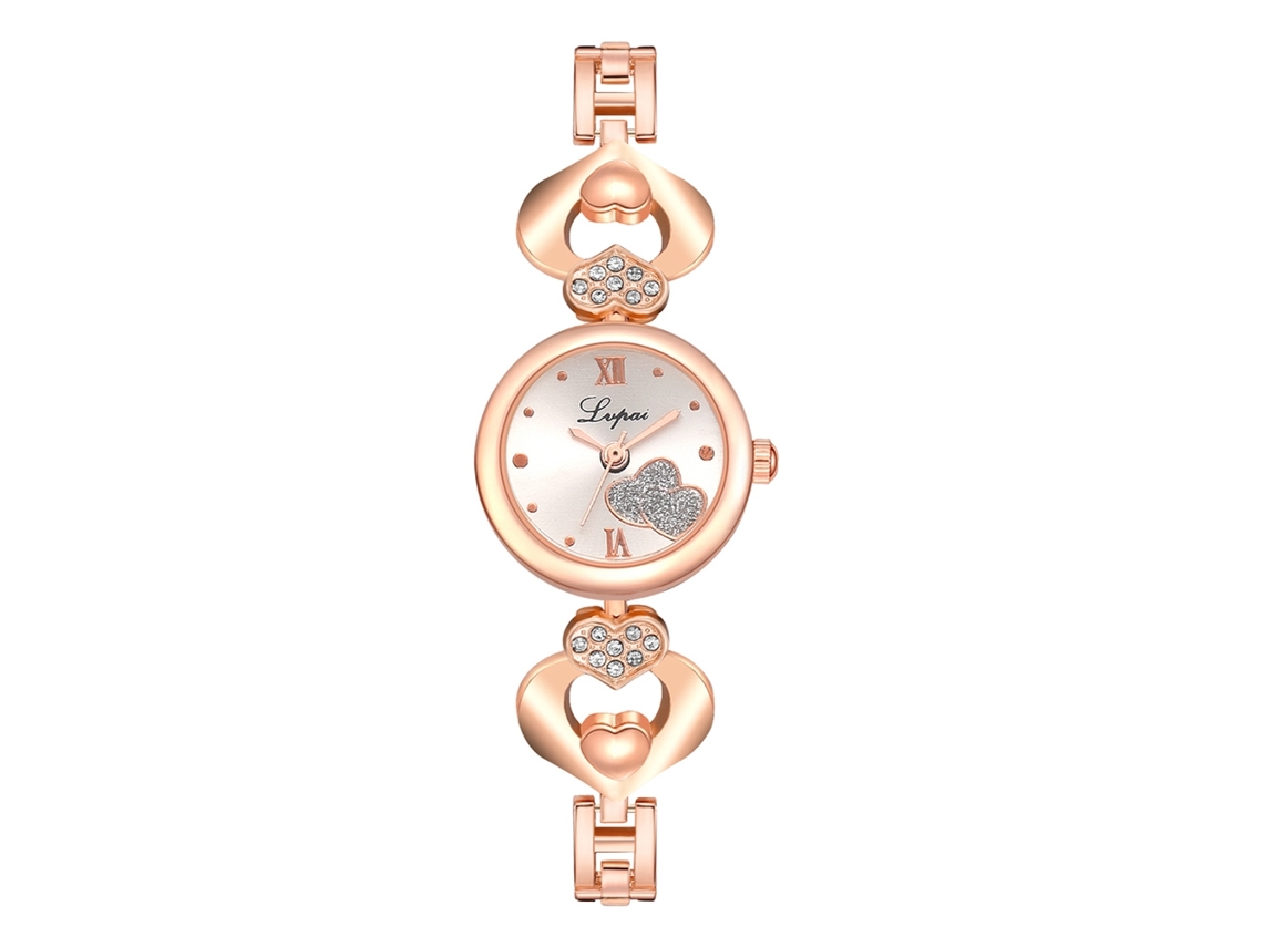 Relógio Feminino De Moda Pulseira Pu Movimento De Quartzo Relógio Estudante (vermelho Rosa)