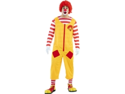 Disfraz de Hombre EUROCARNAVALES Payaso Hamburguesa (M/L )