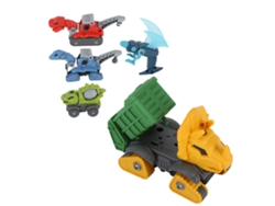 Juguetes De Construcción De Dinosaurios Para Armar Uno Mismo, Set De Vehículos De Ingeniería Educativa Para Niños