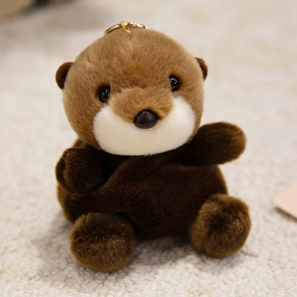 Llavero de peluche mini de la serie Cute Pet, 13 cm MDUG (nutria)