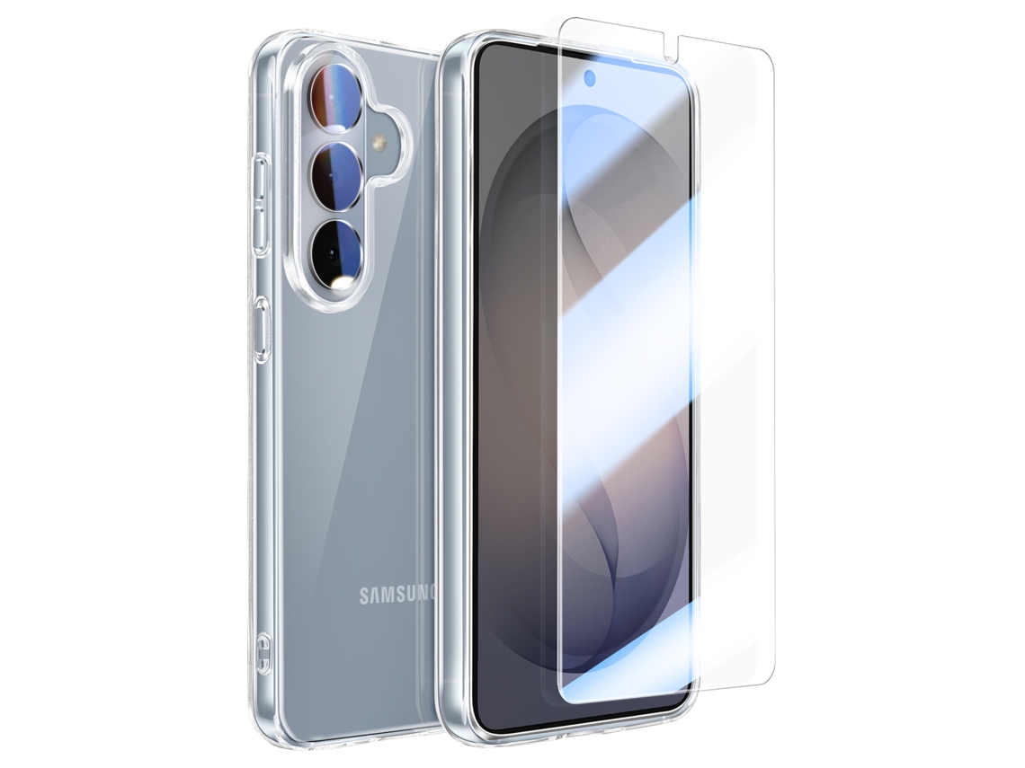 Protección Integral Para Galaxy S26 Funda De Silicona Con Vidrio Para Pantalla Y Cámara