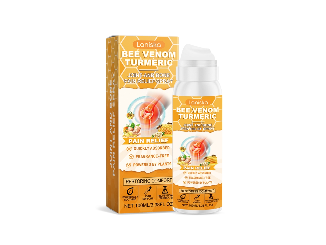 Espray externo para el alivio de molestias en las articulaciones de la rodilla y la muñeca.