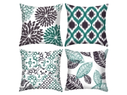 Juego De 4 Fundas De Almohada Decorativas Estilo Espejo Fantasma