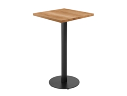 Mesa Alta 60x60 cm en Aglomerado con Recubrimiento de Melamina Oviala