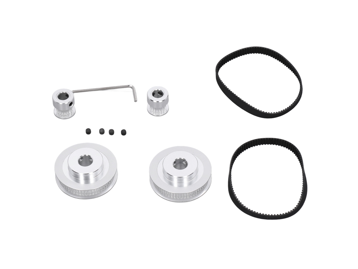 Rueda Síncrona De 20/60 Dientes, Aluminio De 10 Mm, Con Correa De 200 Mm, Accesorios Para Impresora.